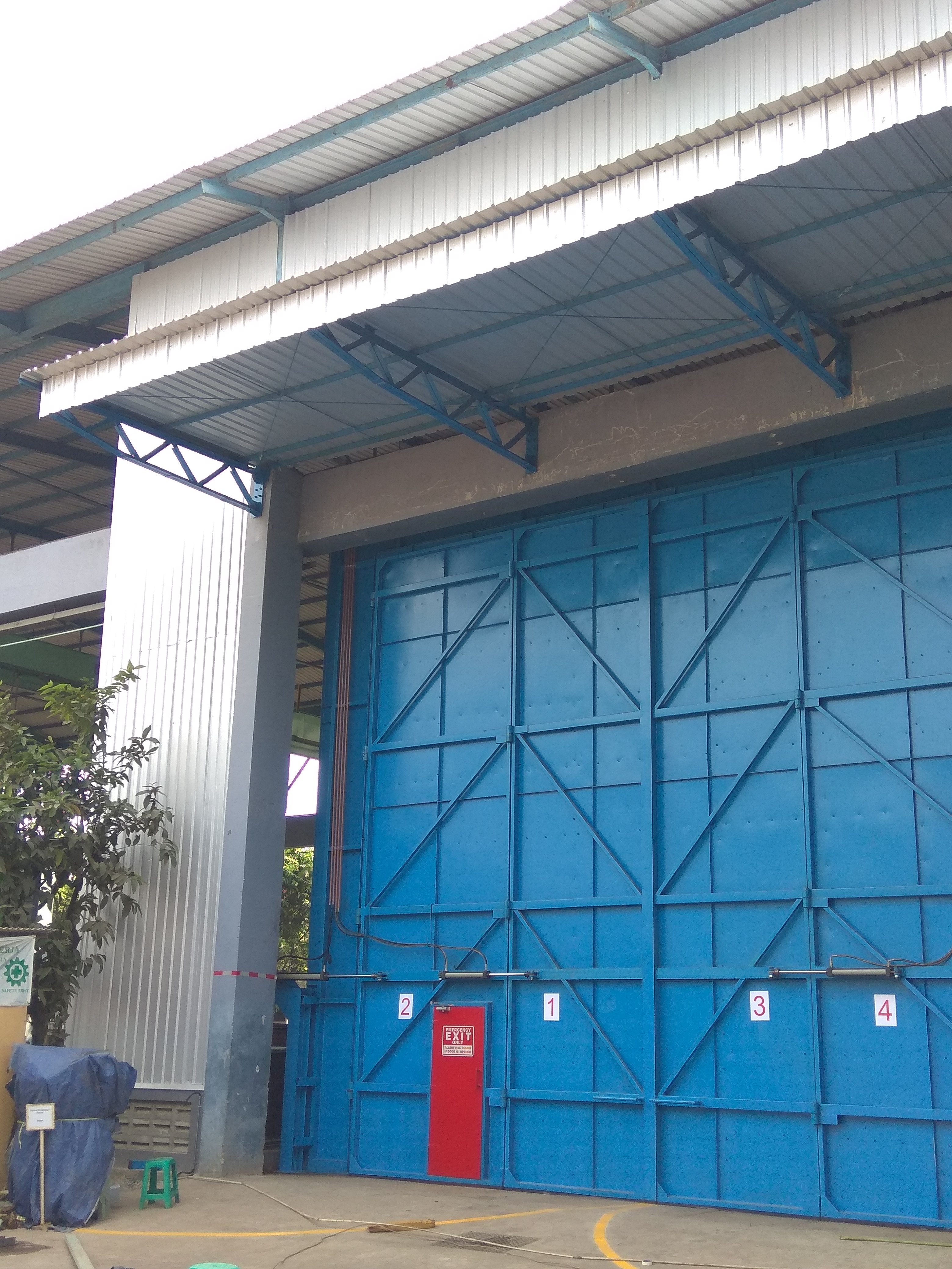 Sandblast auto door